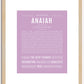 Anaiah | Name Art Print