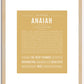 Anaiah | Name Art Print