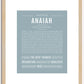 Anaiah | Name Art Print