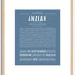 Anaiah | Name Art Print