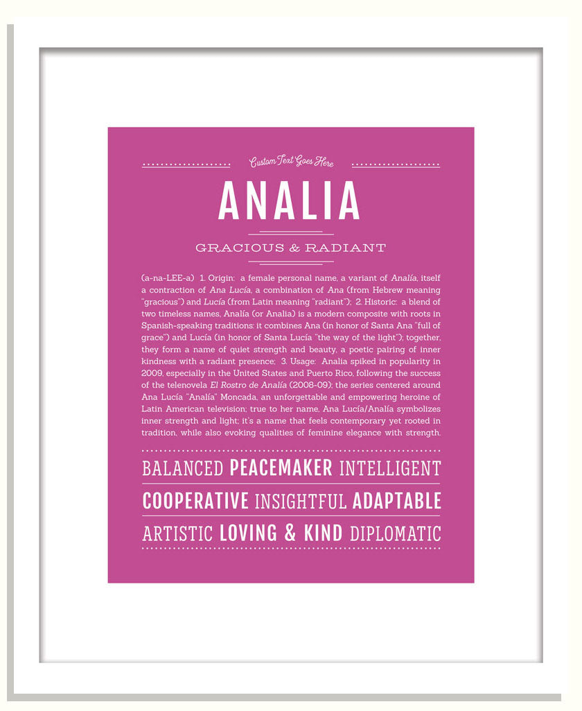 Frame Options | Dark Pink | Black Frame, Matted