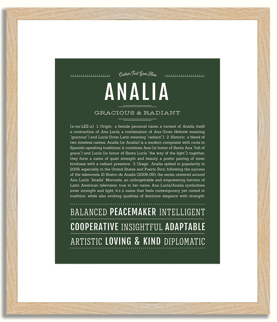 Analia | Name Art Print