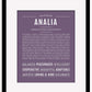 Frame Options | Deep Purple | Maple Frame, Matted