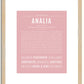 Analia | Name Art Print
