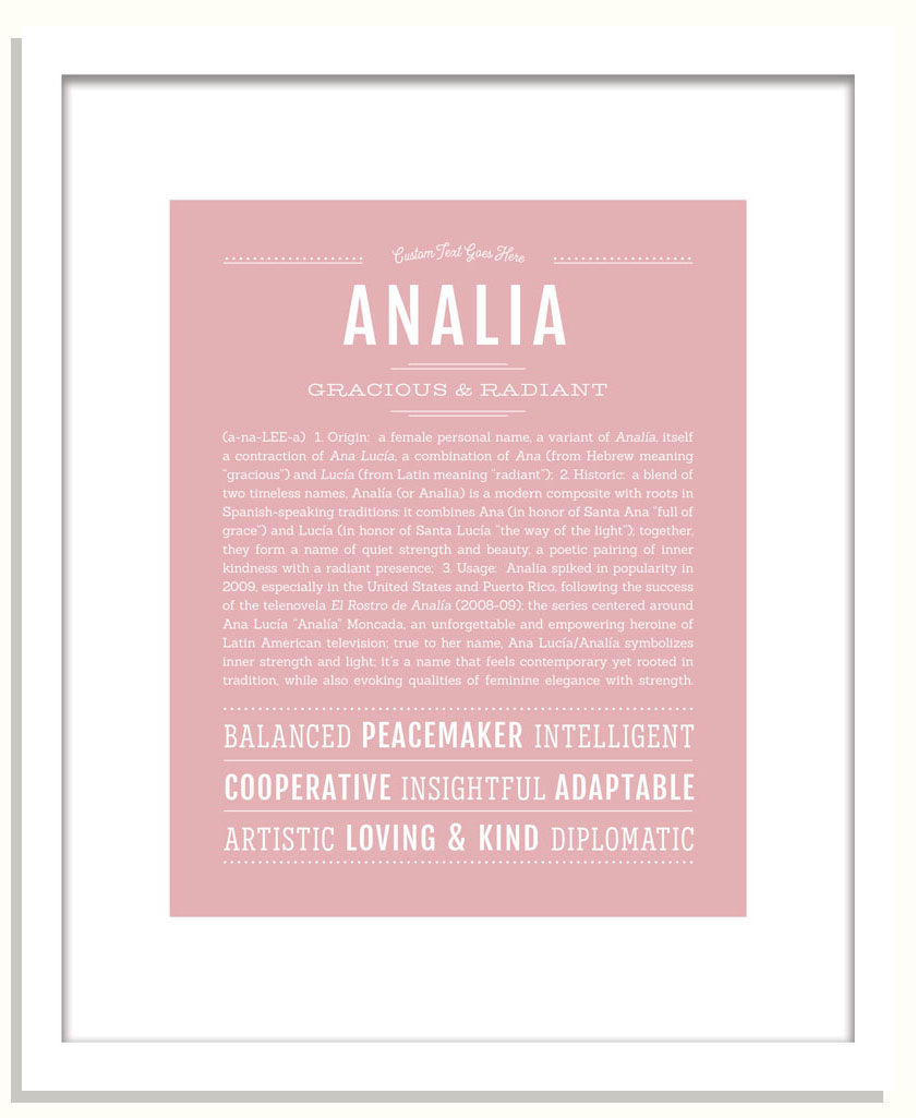 Frame Options | Dusty Rose | Black Frame, Matted