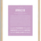 Analia | Name Art Print