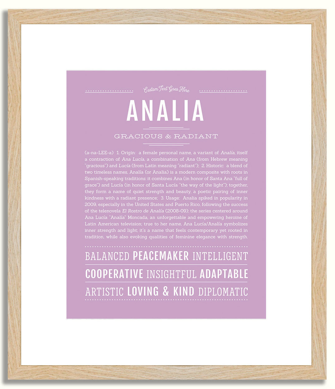 Analia | Name Art Print