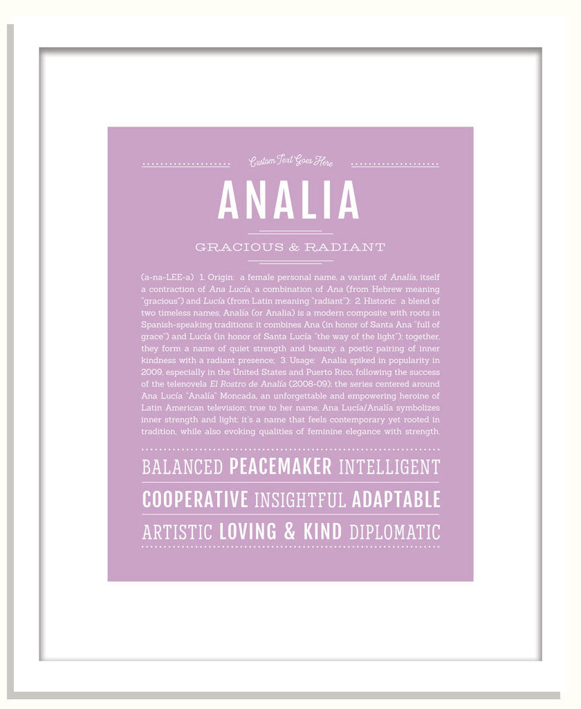 Frame Options | Lilac | Black Frame, Matted