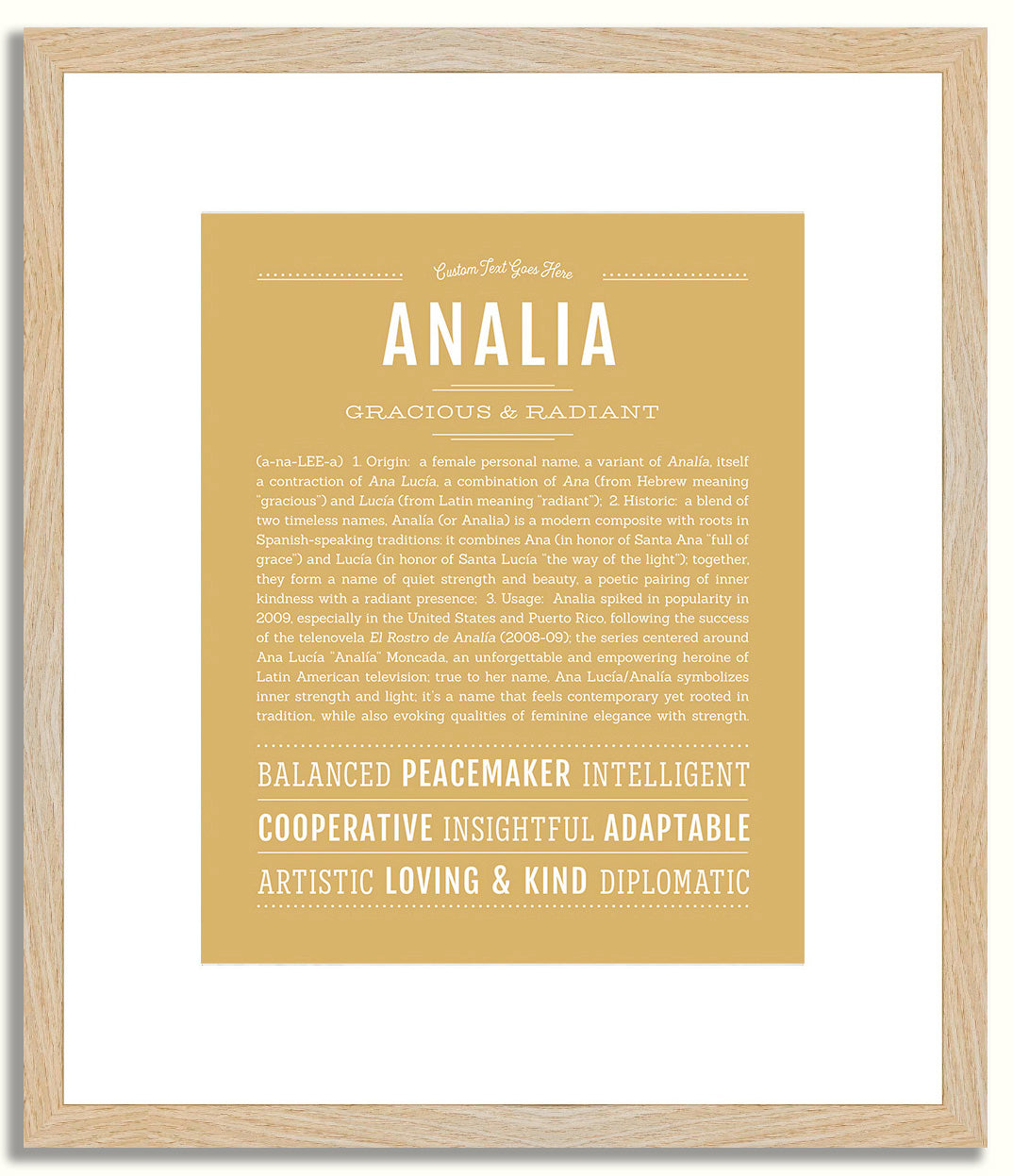 Analia | Name Art Print