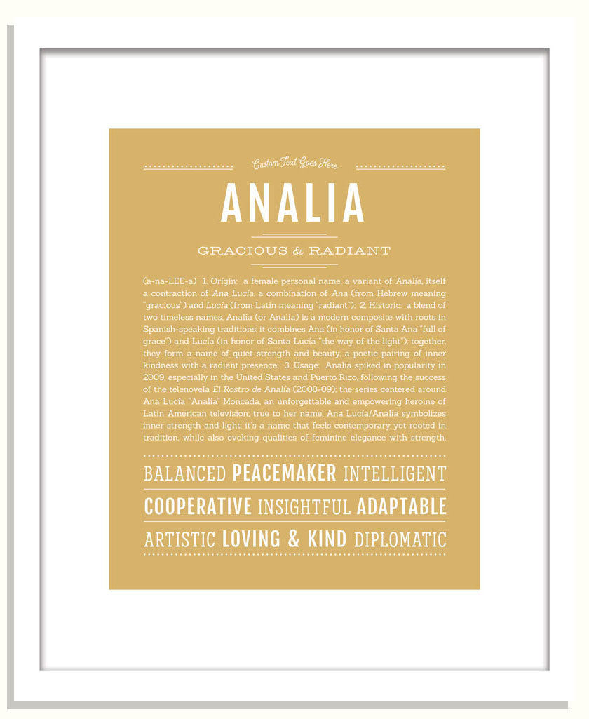 Frame Options | Matte Gold | Black Frame, Matted