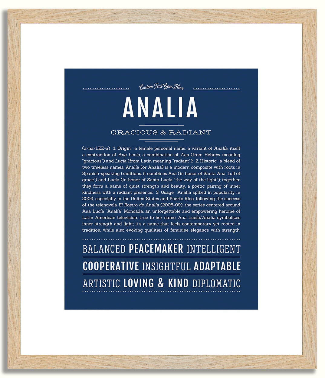 Analia | Name Art Print