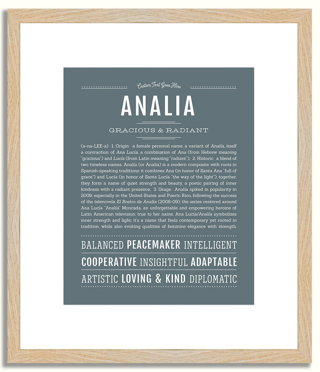 Analia | Name Art Print