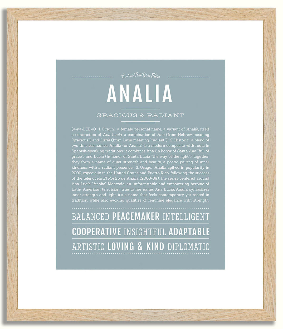 Analia | Name Art Print