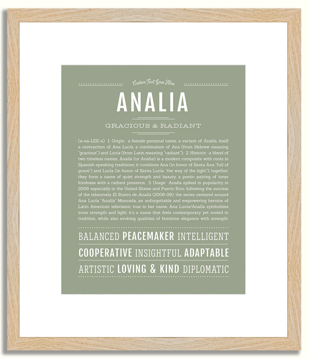 Analia | Name Art Print
