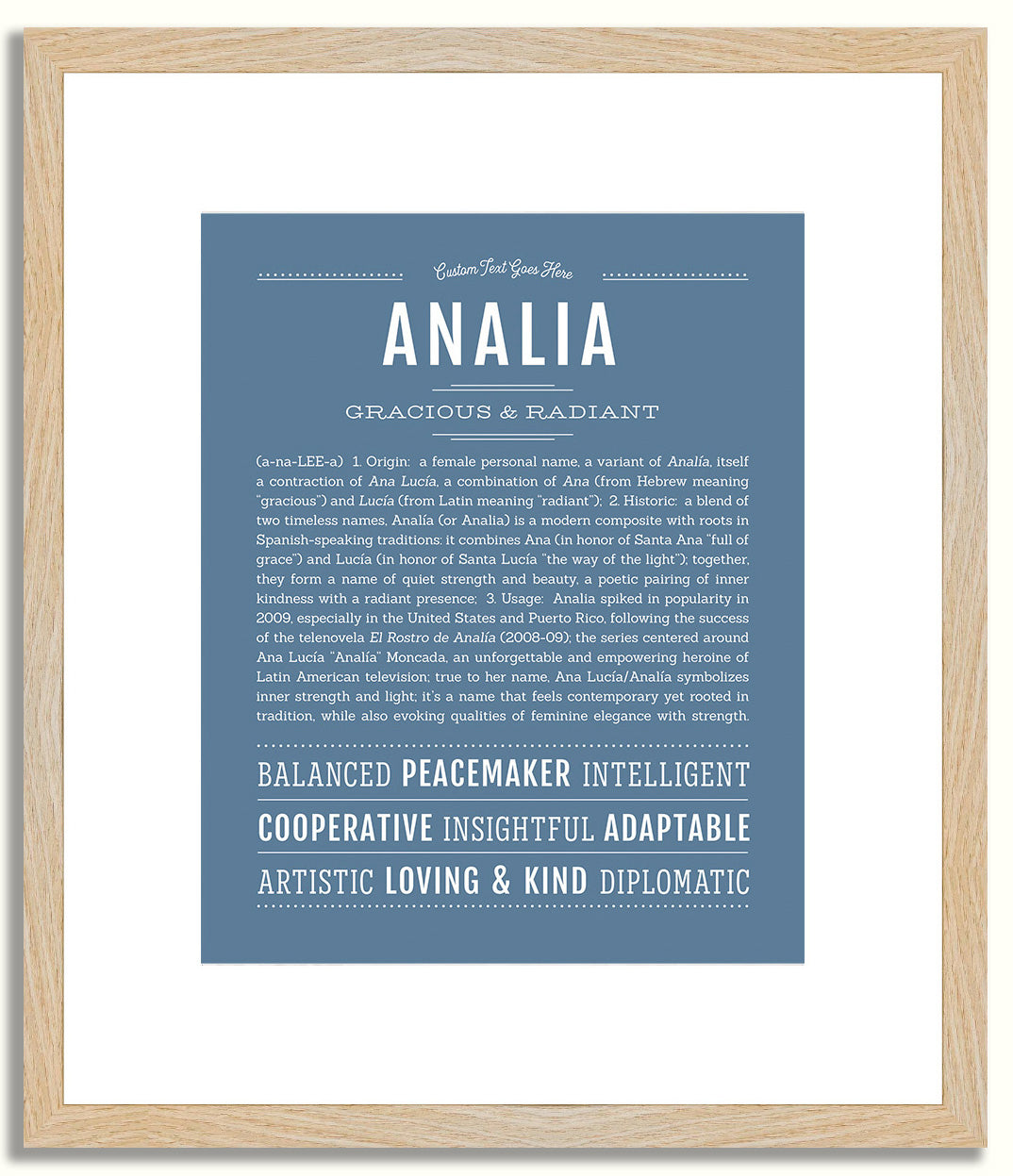 Analia | Name Art Print