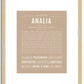 Analia | Name Art Print
