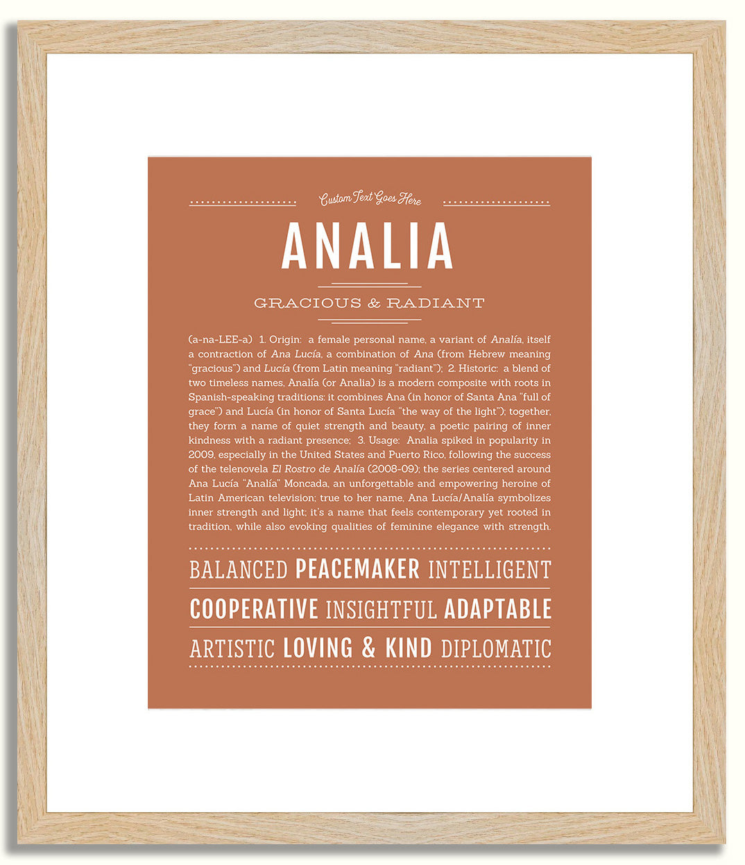 Analia | Name Art Print