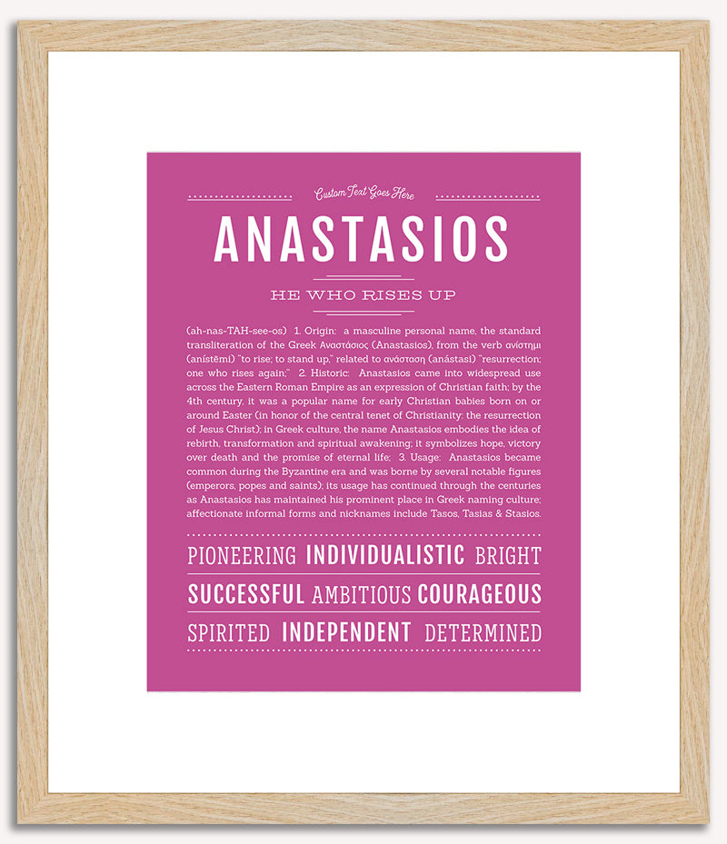 Anastasios | Name Art Print