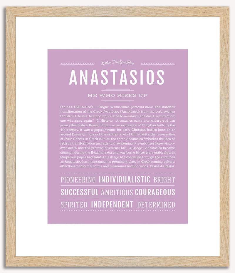 Anastasios | Name Art Print