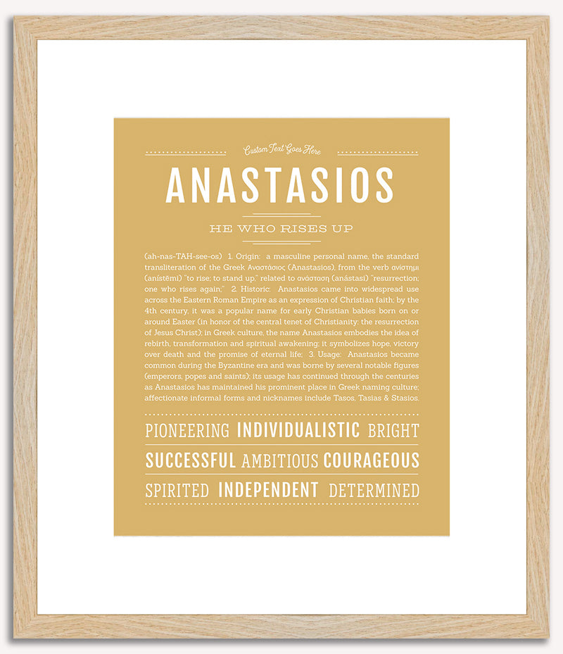 Anastasios | Name Art Print