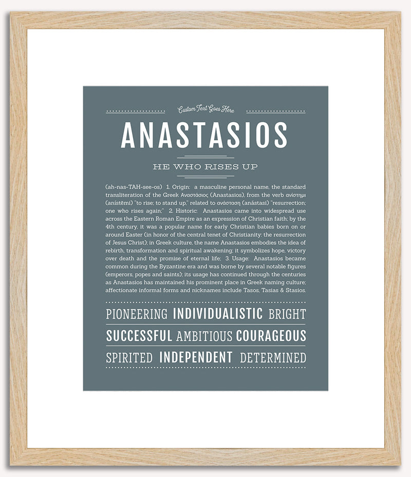 Anastasios | Name Art Print