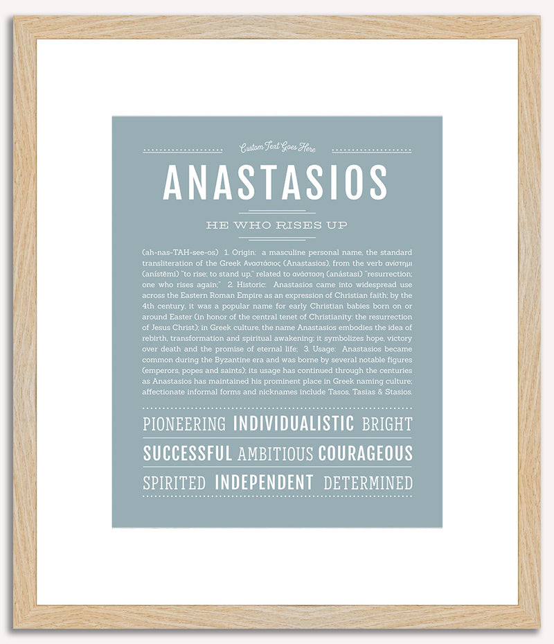 Anastasios | Name Art Print