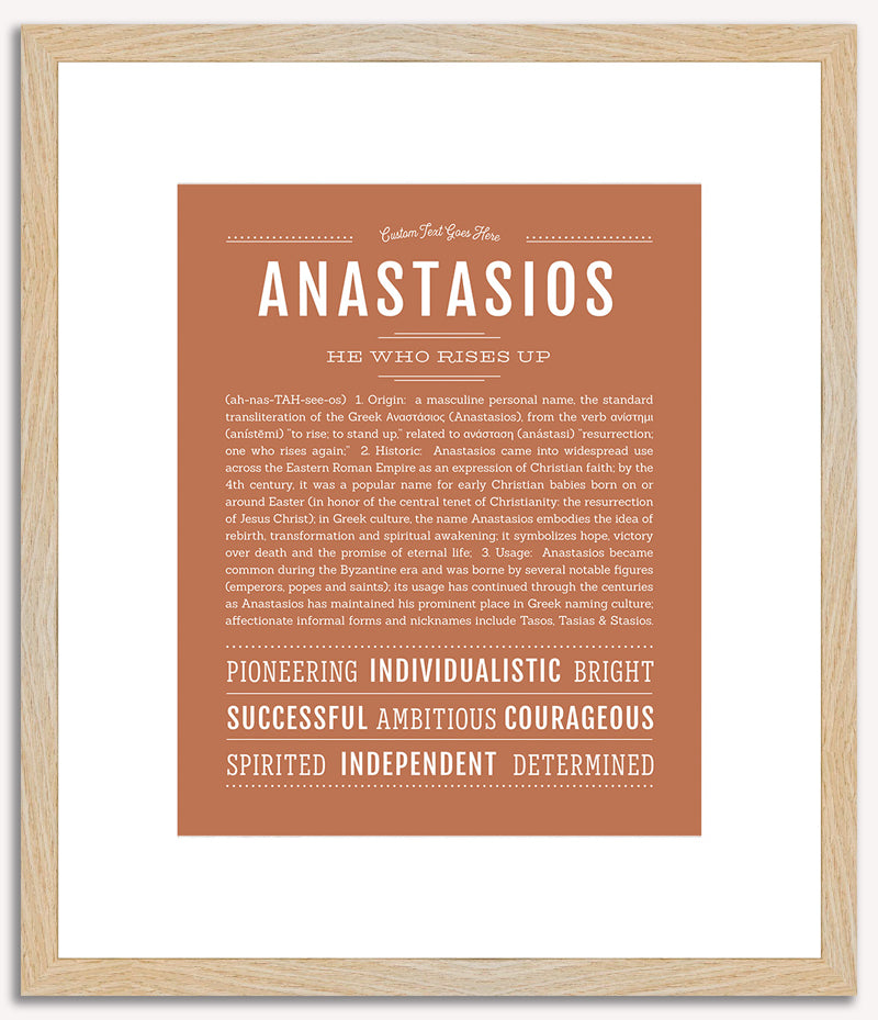 Anastasios | Name Art Print