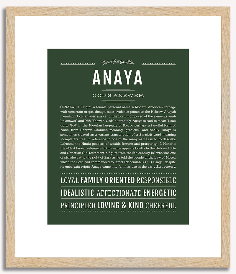 Anaya | Name Art Print