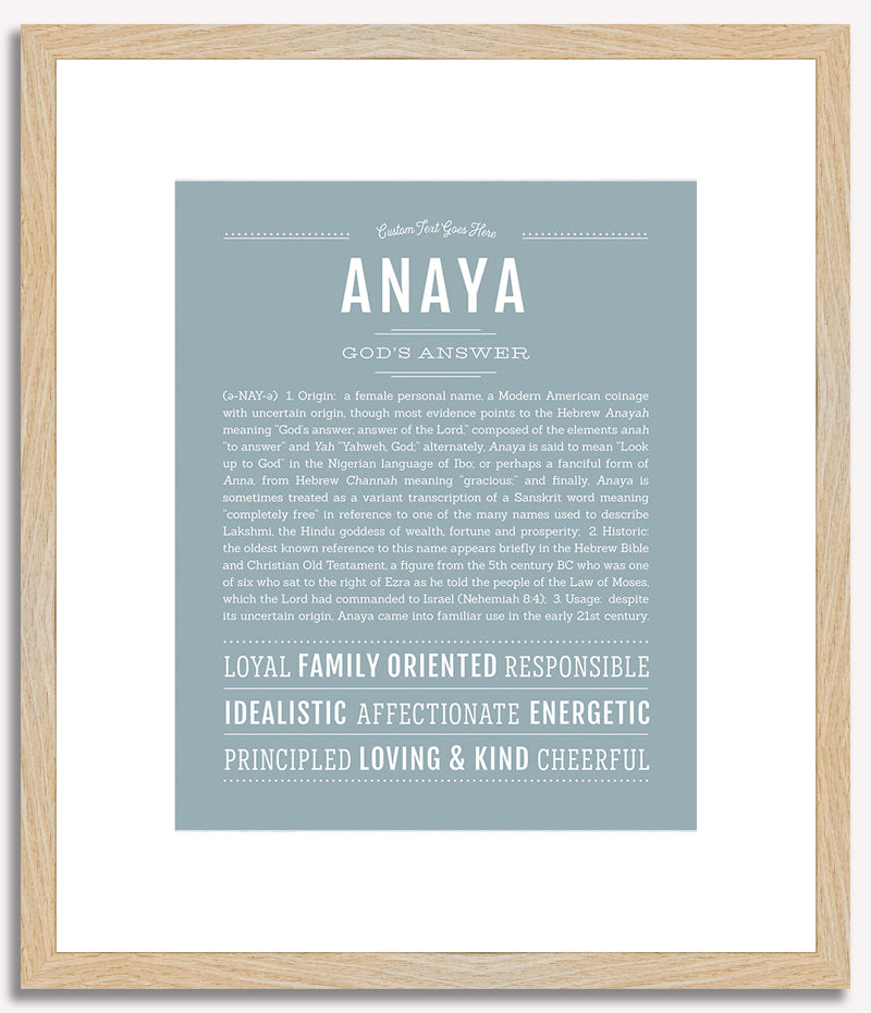 Anaya | Name Art Print