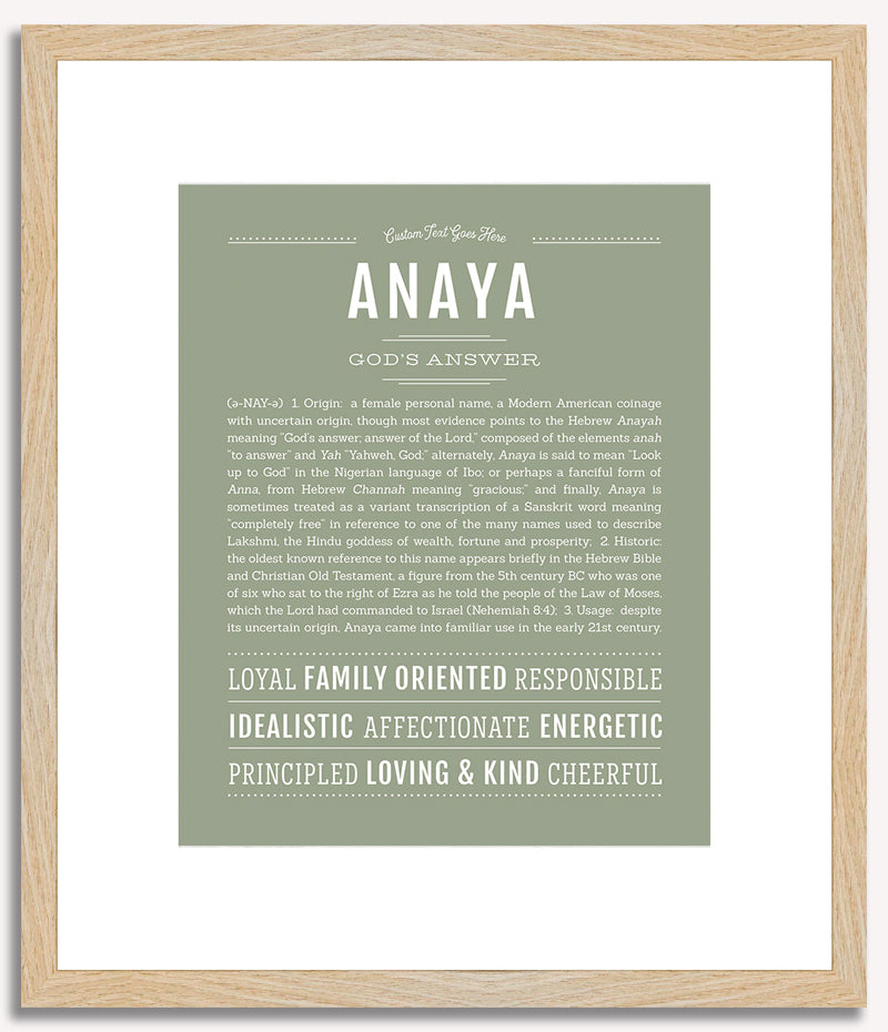 Anaya | Name Art Print