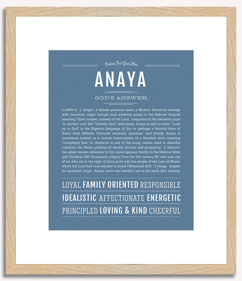 Anaya | Name Art Print