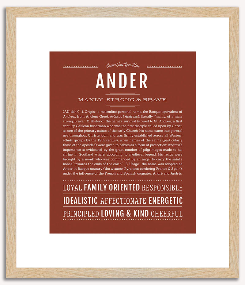 Ander | Name Art Print