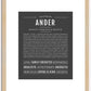 Ander | Name Art Print