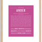 Ander | Name Art Print