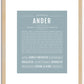 Ander | Name Art Print