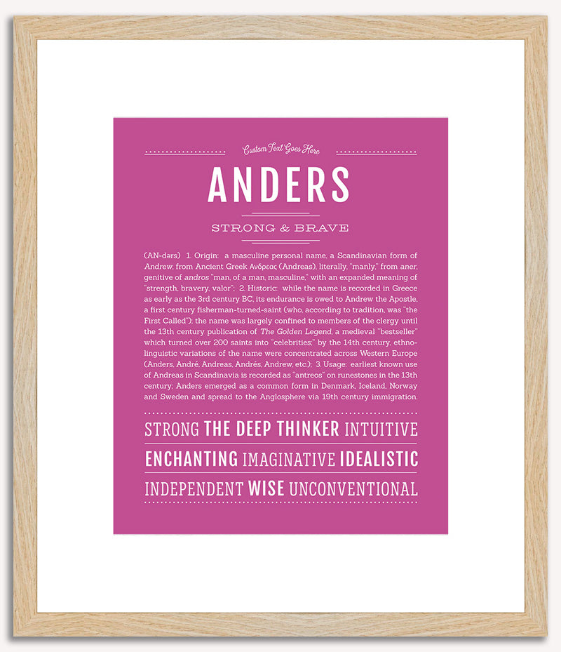 Anders | Name Art Print