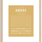 Anders | Name Art Print