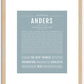 Anders | Name Art Print