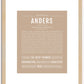 Anders | Name Art Print