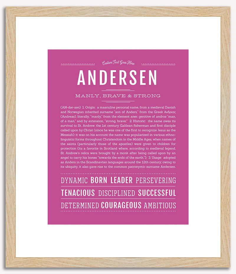 Andersen | Name Art Print