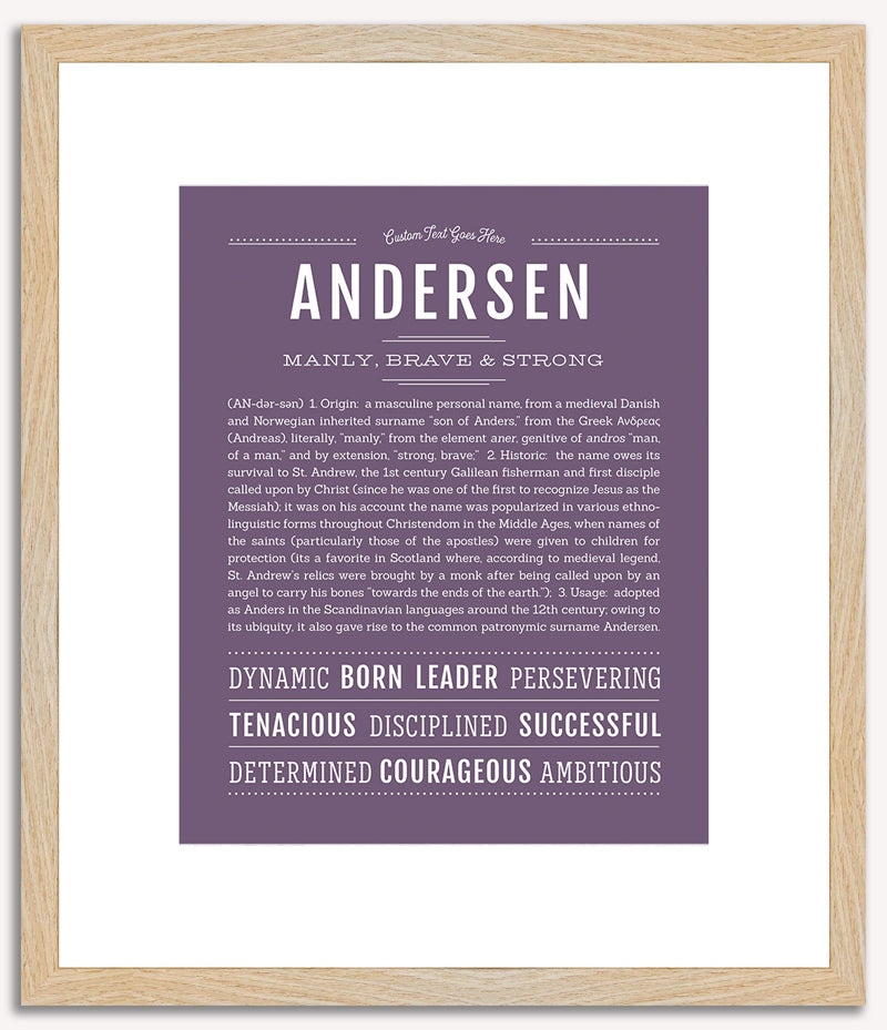 Andersen | Name Art Print