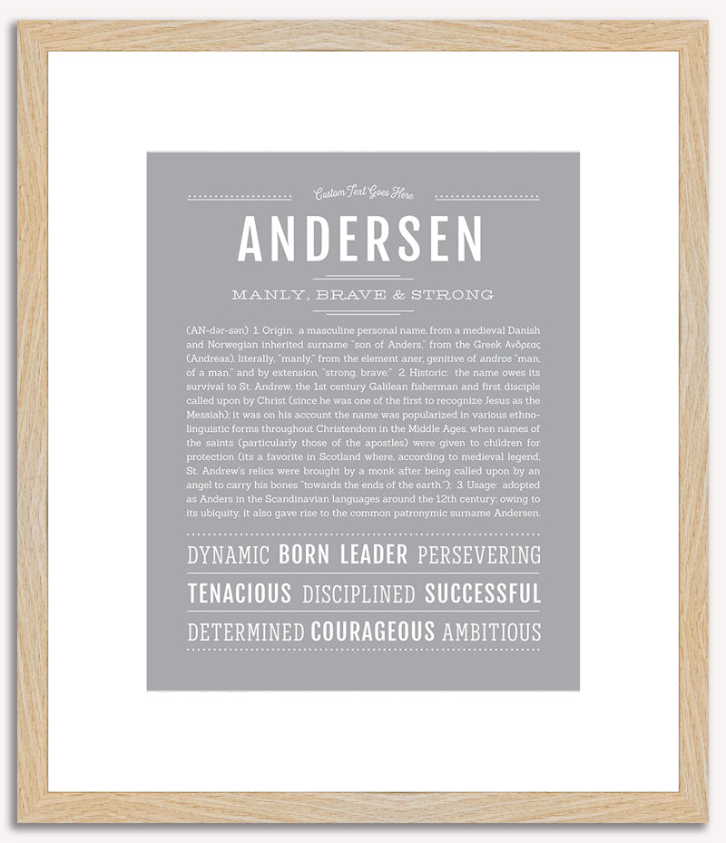 Andersen | Name Art Print