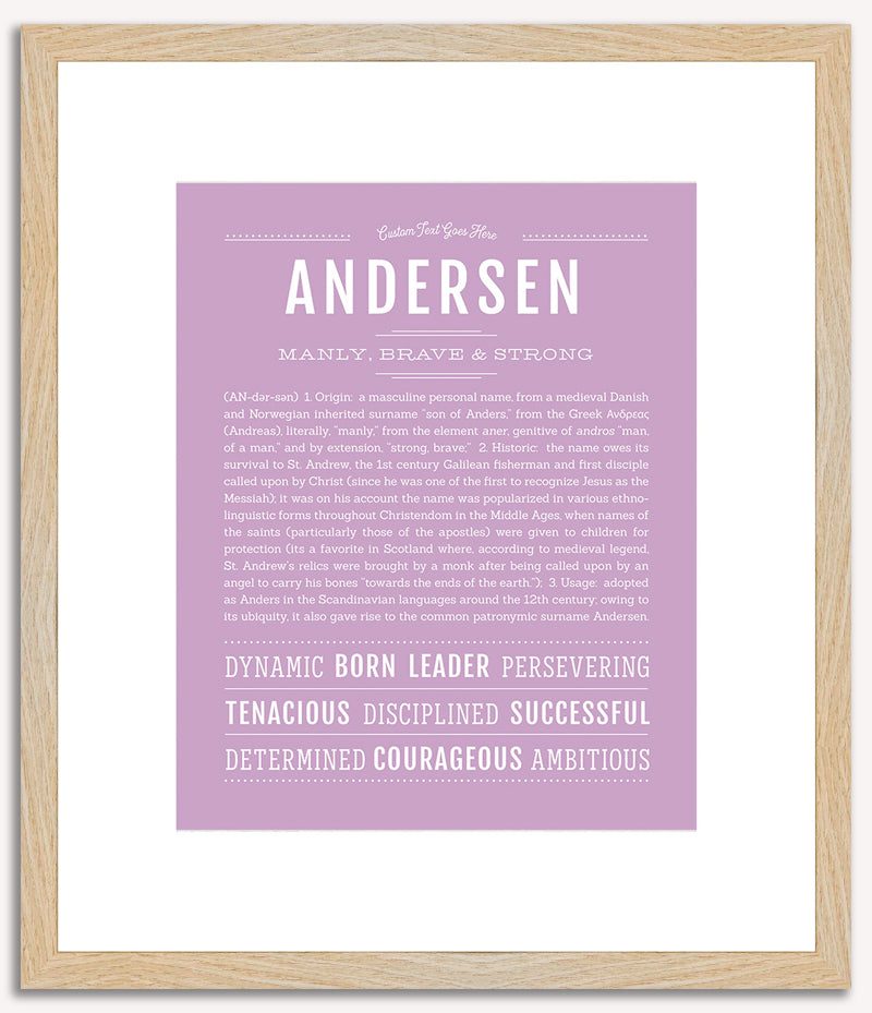 Andersen | Name Art Print