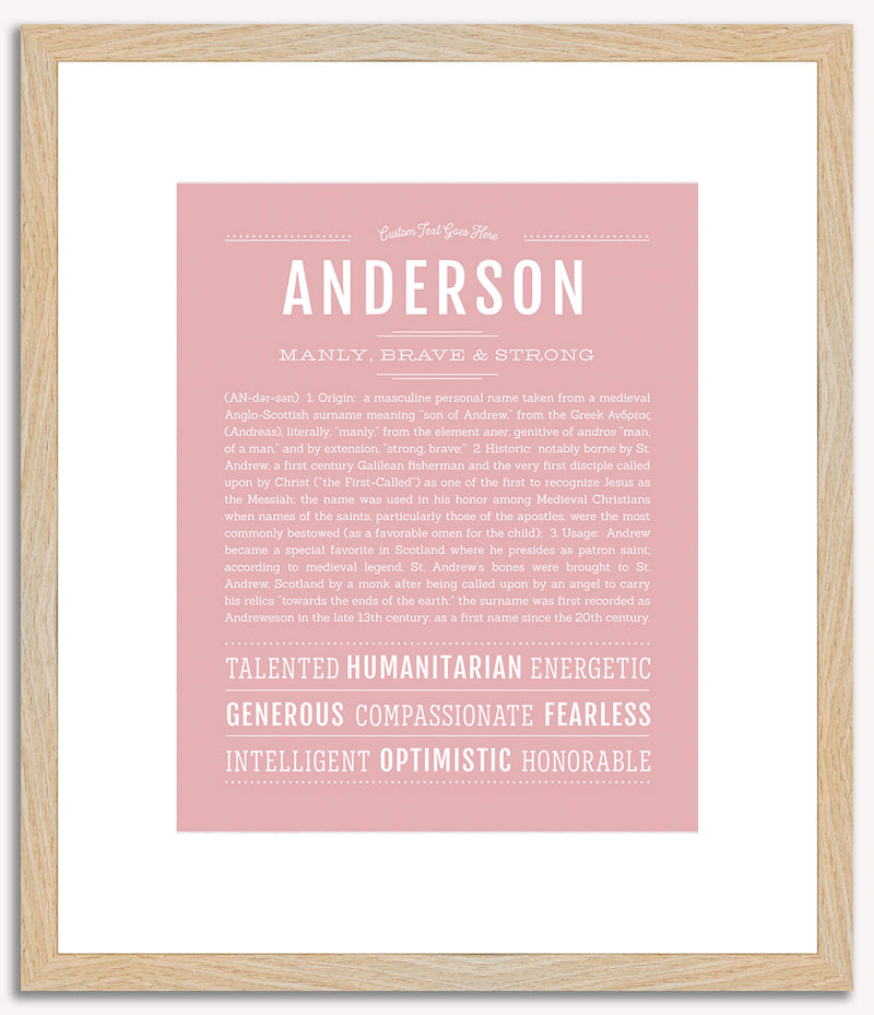 Anderson | Name Art Print