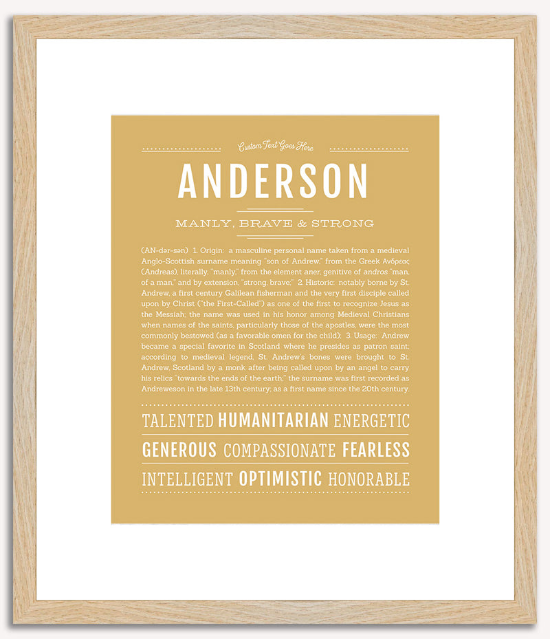 Anderson | Name Art Print