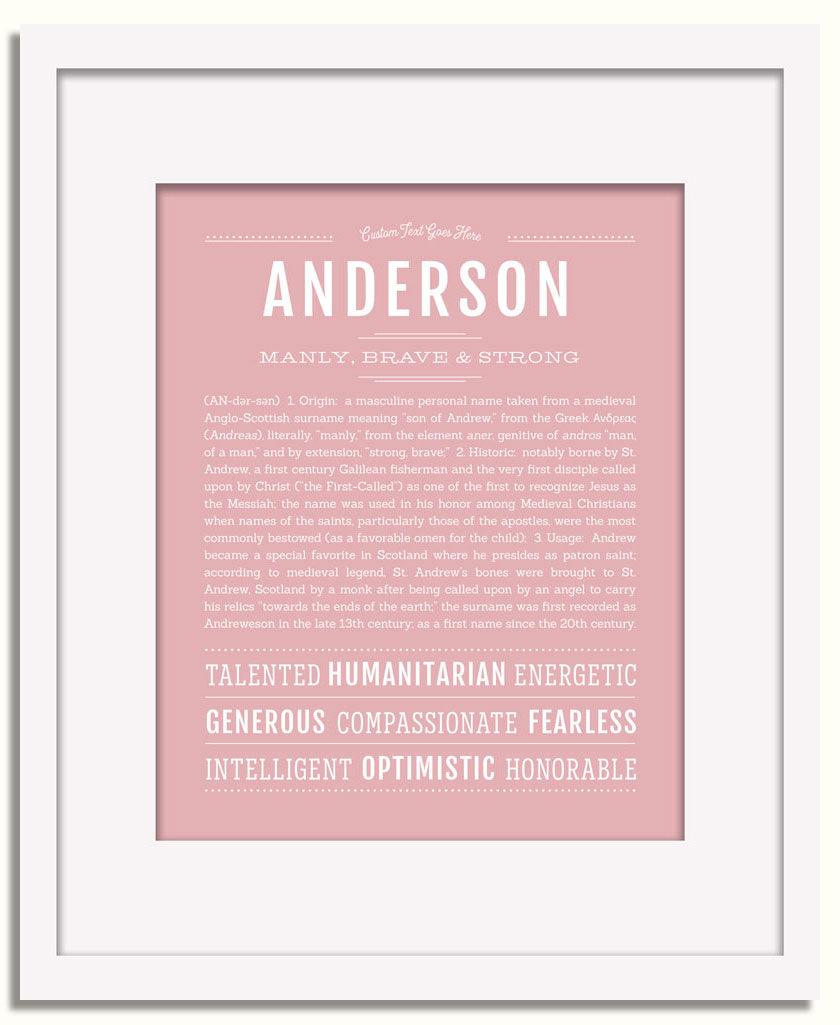 Frame Options | Dusty Rose | White Frame, Matted