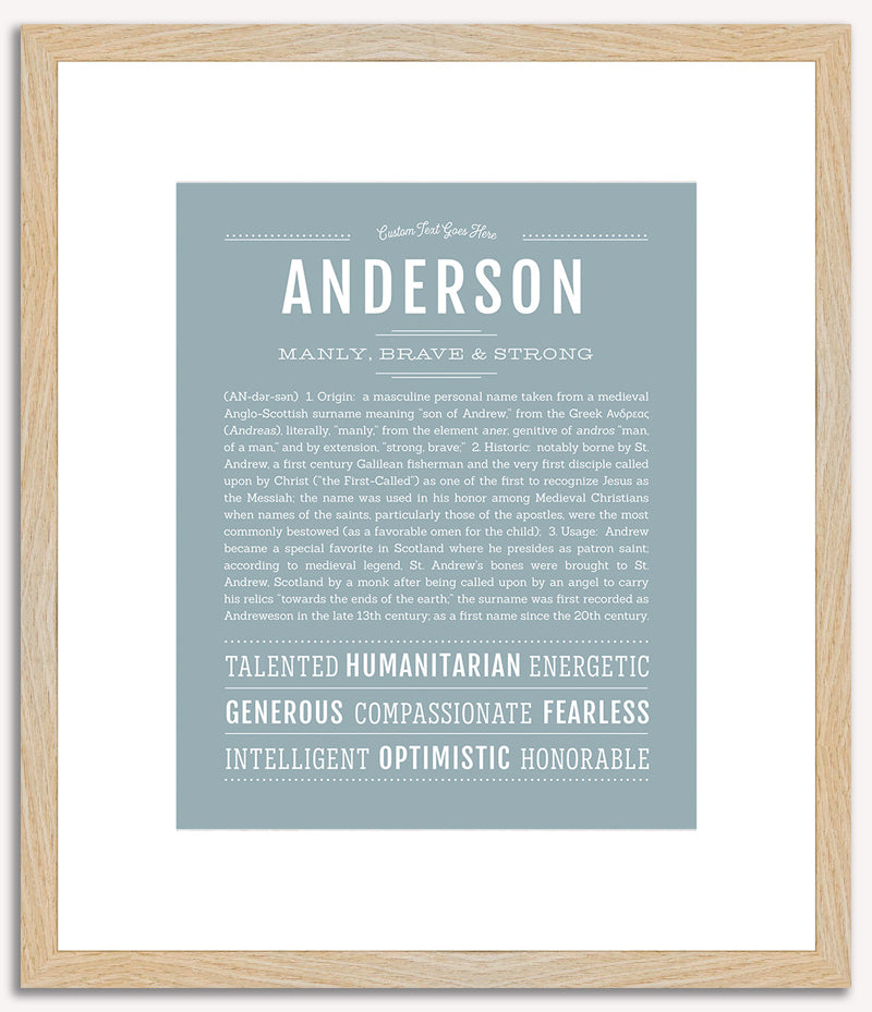 Anderson | Name Art Print