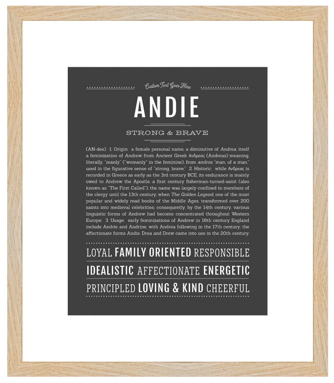 Frame Options | Charcoal Gray | Maple Frame, Matted