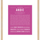 Frame Options | Dark Pink | Maple Frame, Matted