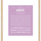 Frame Options | Lilac | Maple Frame, Matted